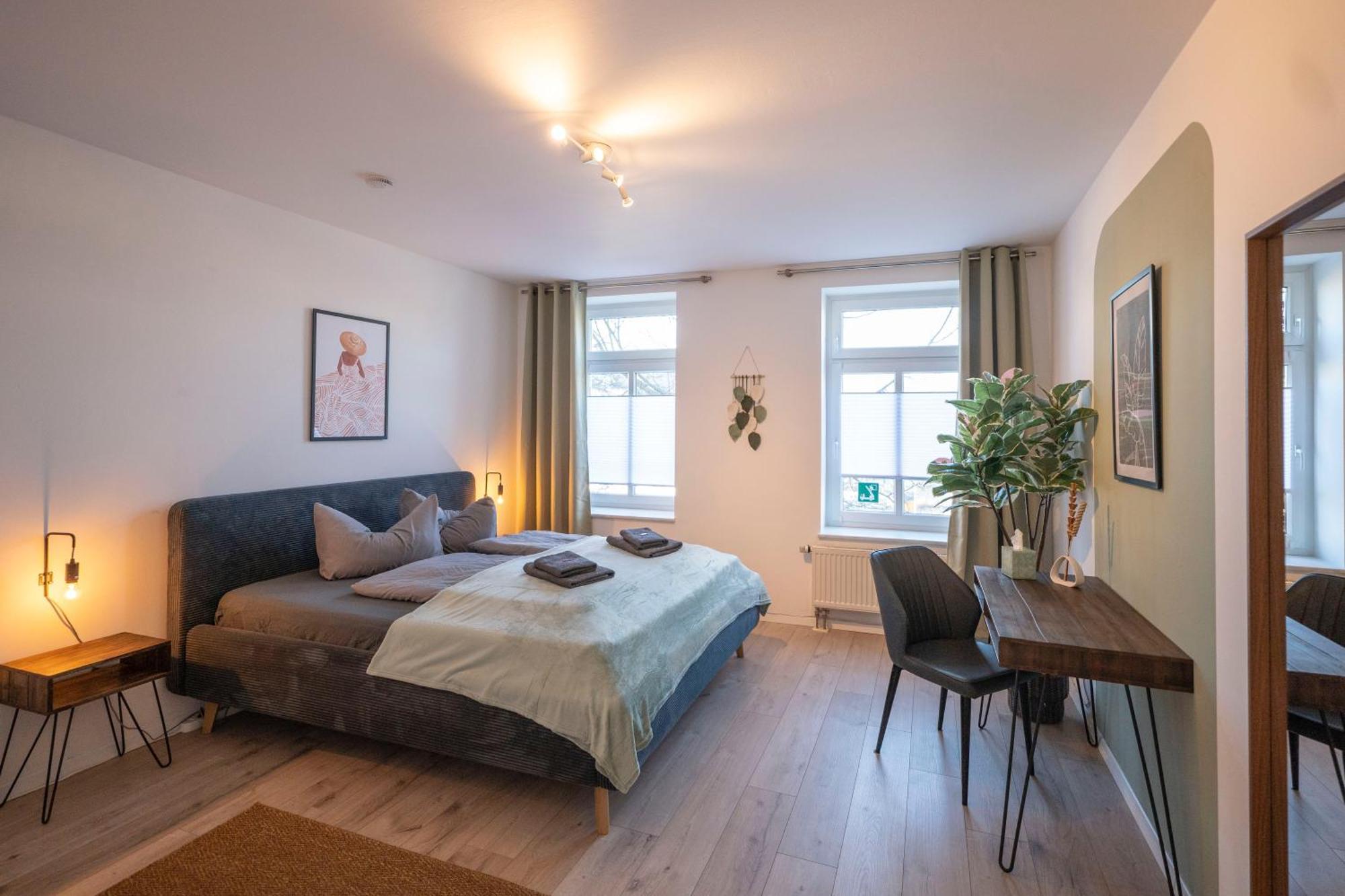 Boho-Suite - Sauna, Netflix, Nespresso, Zentral, Messe Chemnitz Bagian luar foto